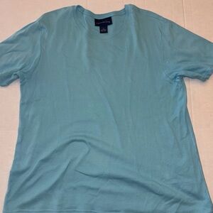 Vintage Charter Club Women’s Pull Over Scoop Neck Short Sleeve Shirt Sz L